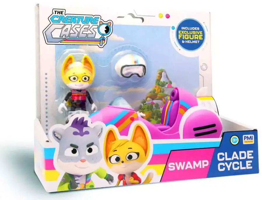 The Creature Cases Swamp Clade Cycle Kit Casey 3-Inch Vehicle & Figure