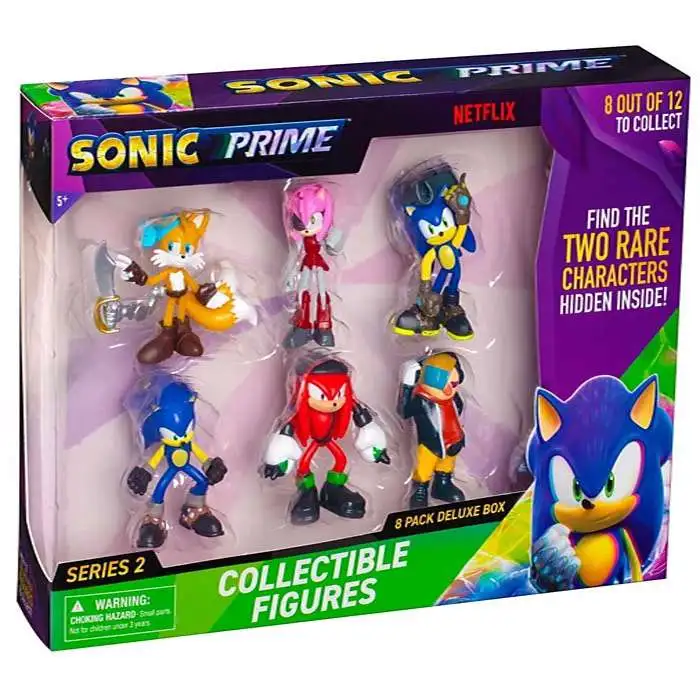 Sonic The Hedgehog Prime Series 2 Collectible Figures 2.5-Inch Mini Figure 8-Pack