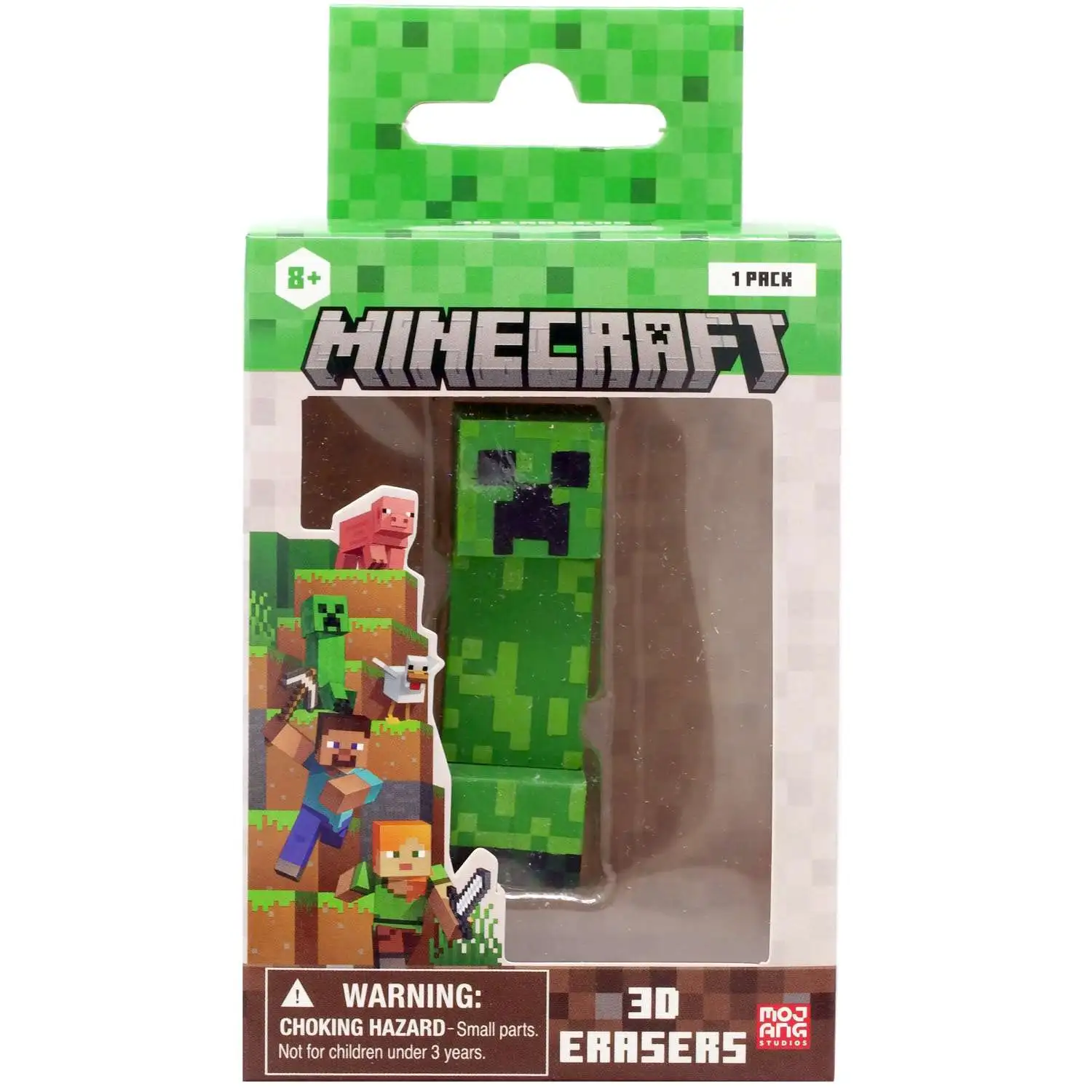 Minecraft Creeper 2.25-Inch 3D Eraser