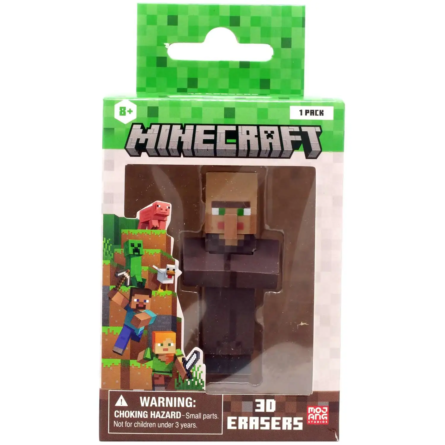 Minecraft Villager 2.25-Inch 3D Eraser