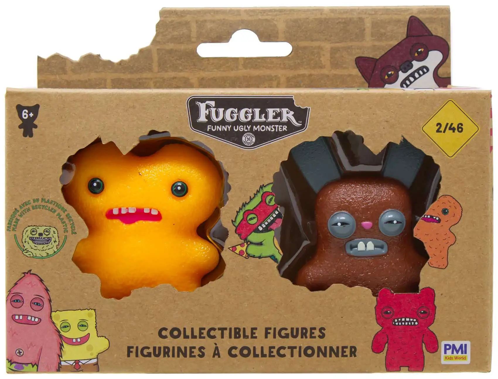 Fuggler Series 2 Gap Tooth Mcgoo & Rabid Rabbit 2.5-Inch Mini Figure 2-Pack