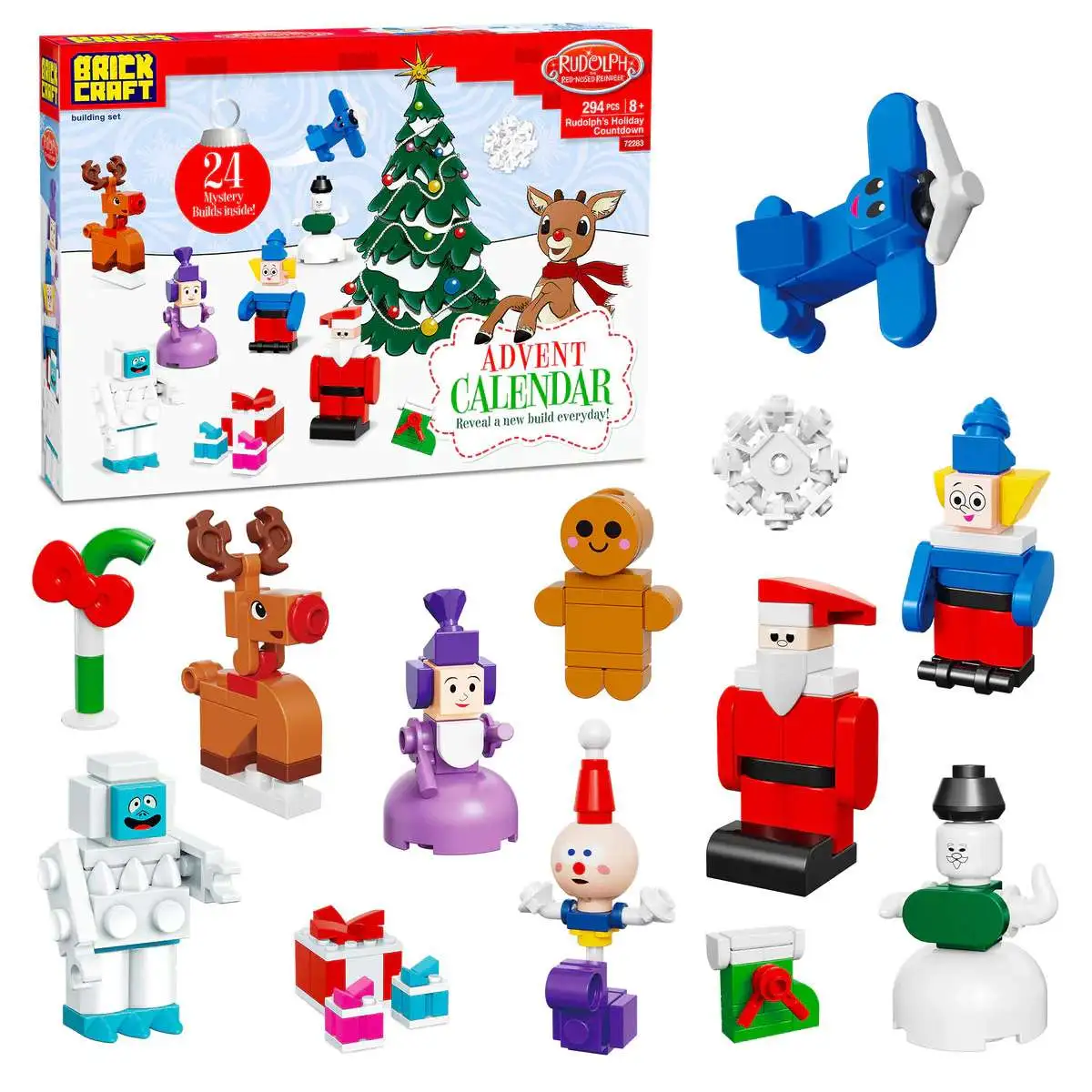 Rudolph the Red-Nosed Reindeer Advent Calendar Brick Building Set