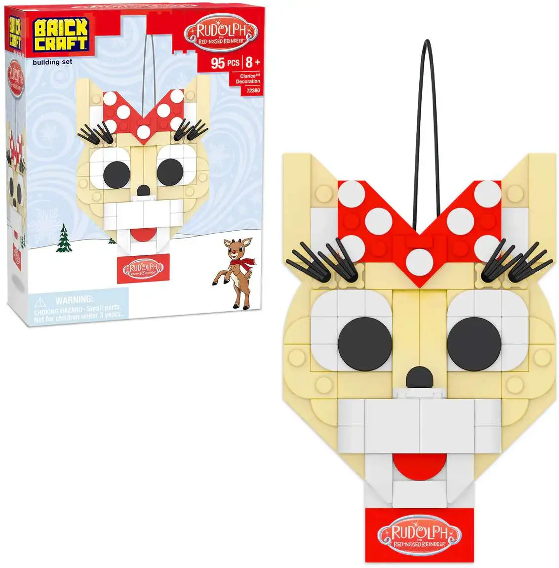 Rudolph the Red-Nosed Reindeer Clarice Ornament Brick Building Set