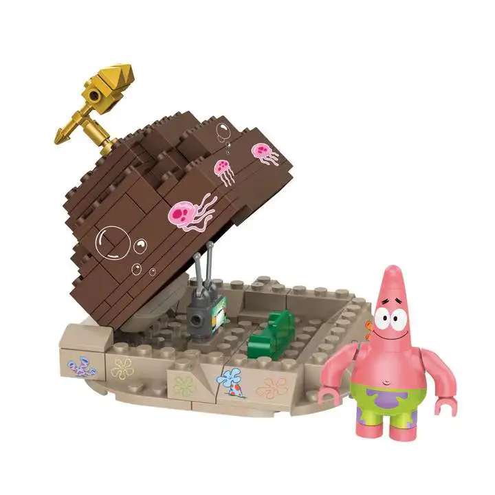 Spongebob Squarepants Snap Switch Patricks Rock Construction Set Well 