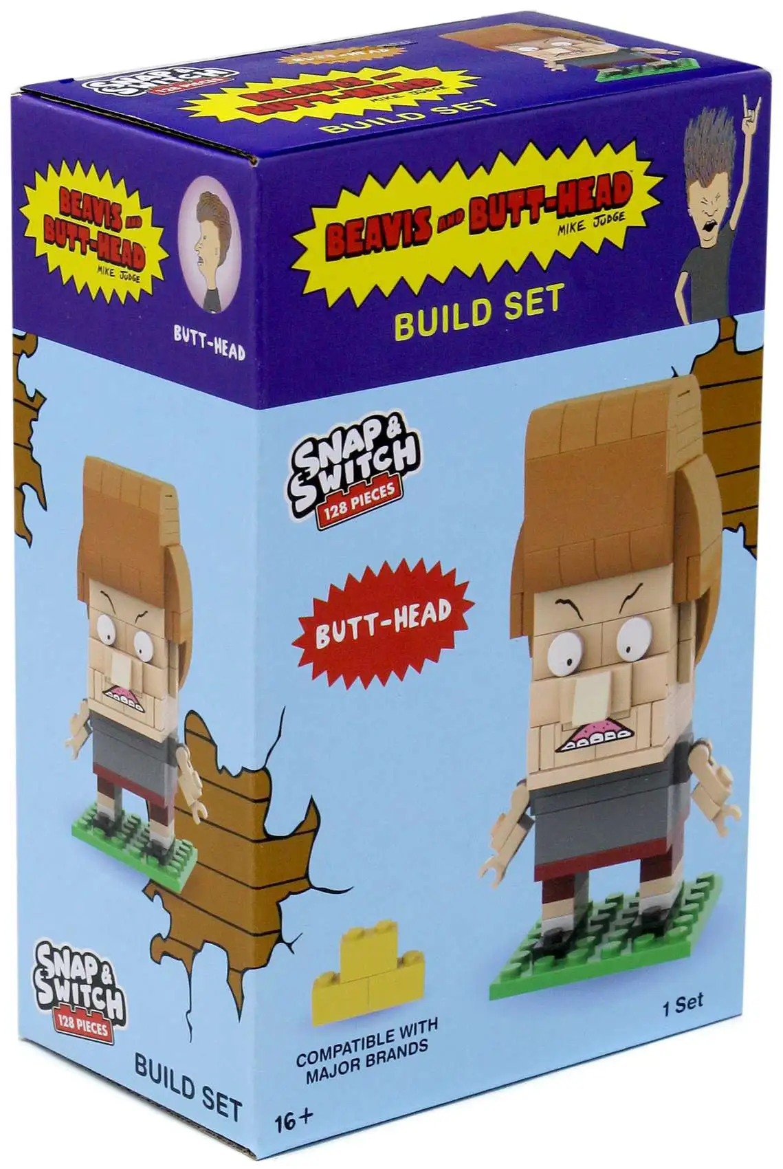 Beavis Butt-Head Snap Switch Butt-head Construction Set 128 Pieces