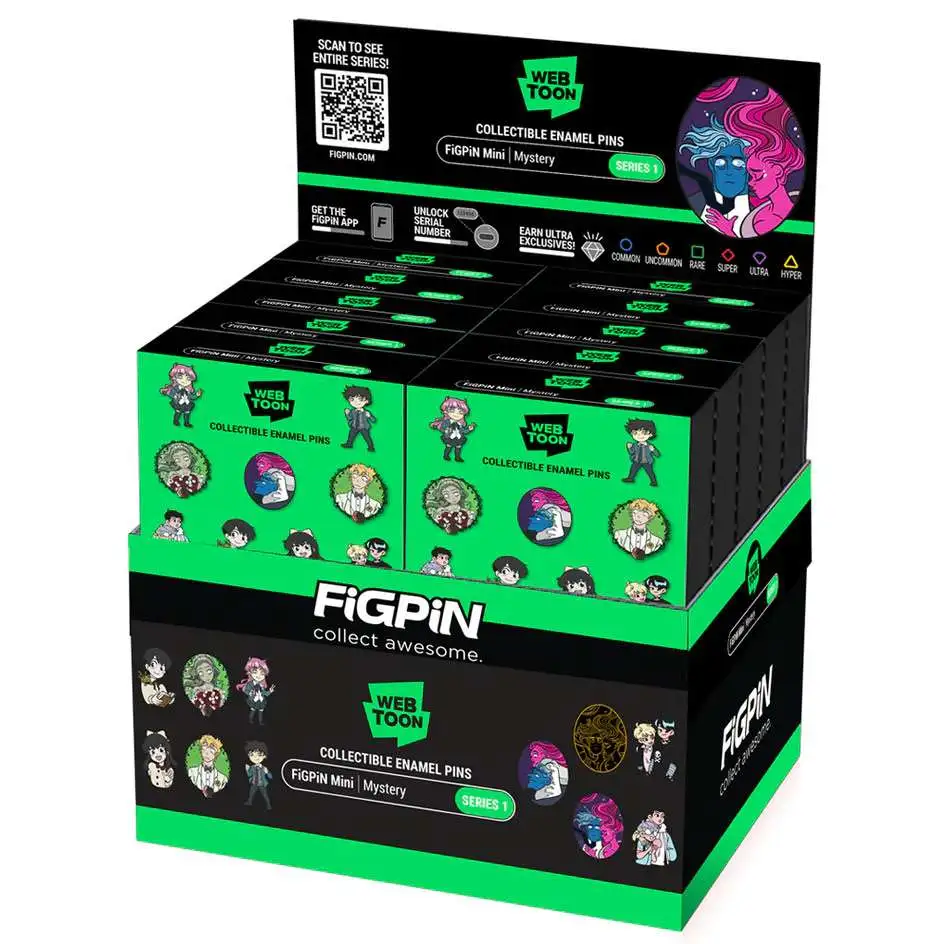 Webtoon Series 1 Enamel Pins Mystery Box [10 Packs]