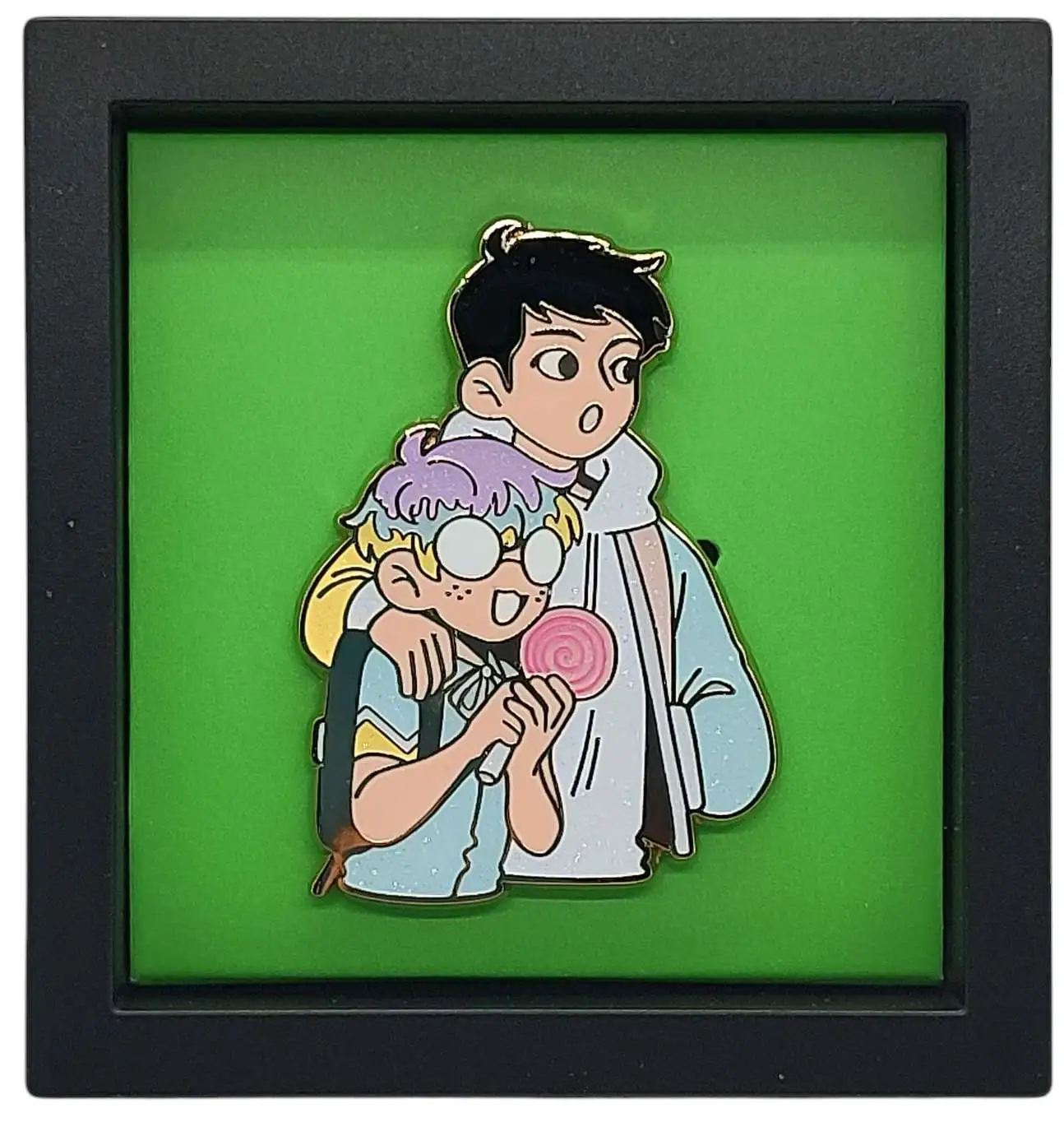 Webtoon Boyfriends Nerd & Jock Uncommon Enamel Pin [Glitter Loose]