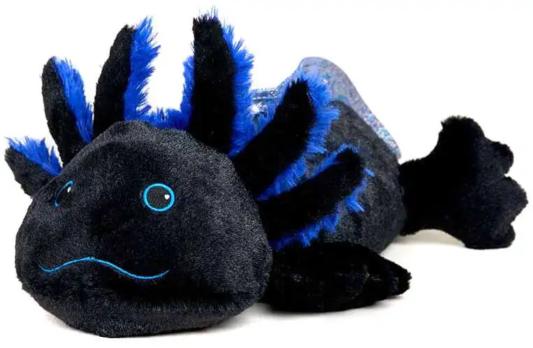 Warmies Black Axolotl 14-Inch Weighted Plush [Heatable & Coolable]