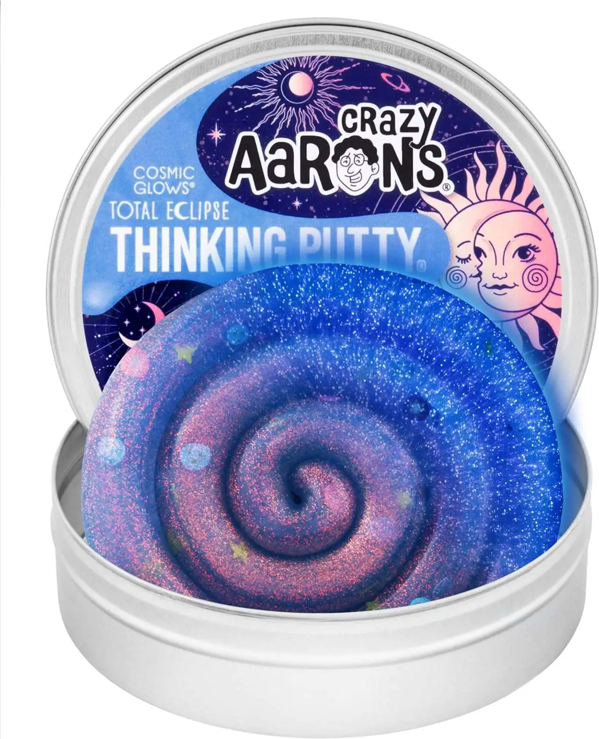 Thinking Putty Cosmic Glows Total Eclipse 3.2Oz Putty