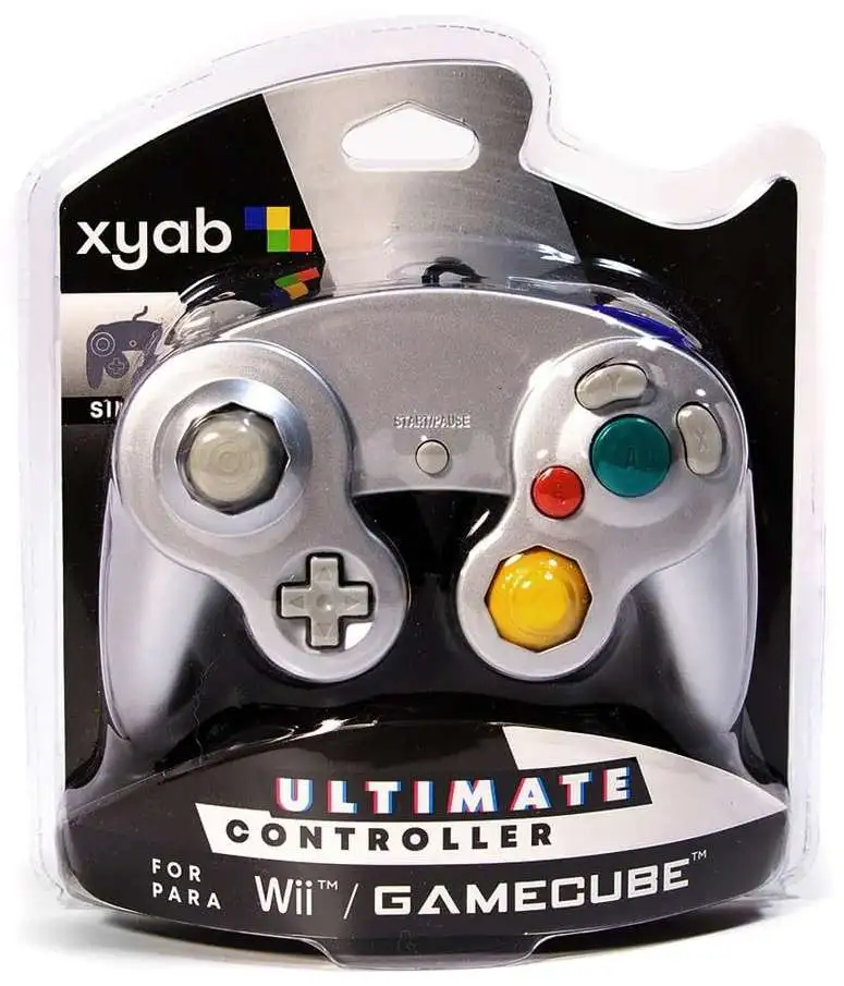 XYAB Nintendo Ultimate Silver Wired Controller [Game Cube & Wii]