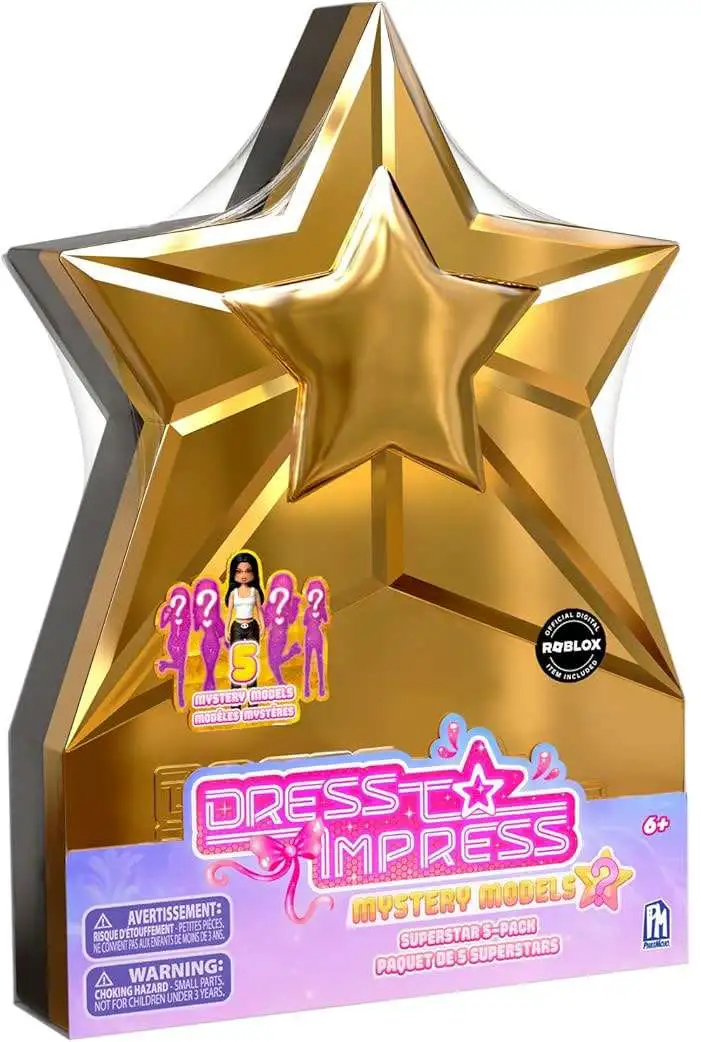 Roblox Dress to Impress Series 1 Mystery Model Superstar 5-Pack Includes  DLC Code PhatMojo - ToyWiz