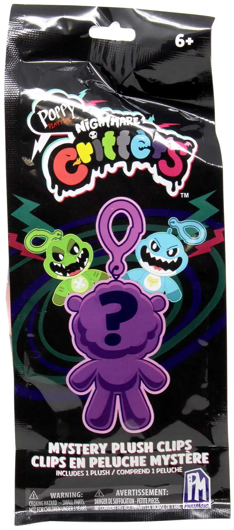Poppy Playtime Nightmare Critters 6.5-Inch Mystery Plush Clip
