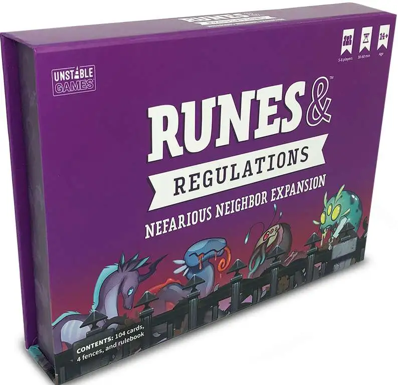 Runes & Regulations Nefarious Neighbor Board Game Expansion