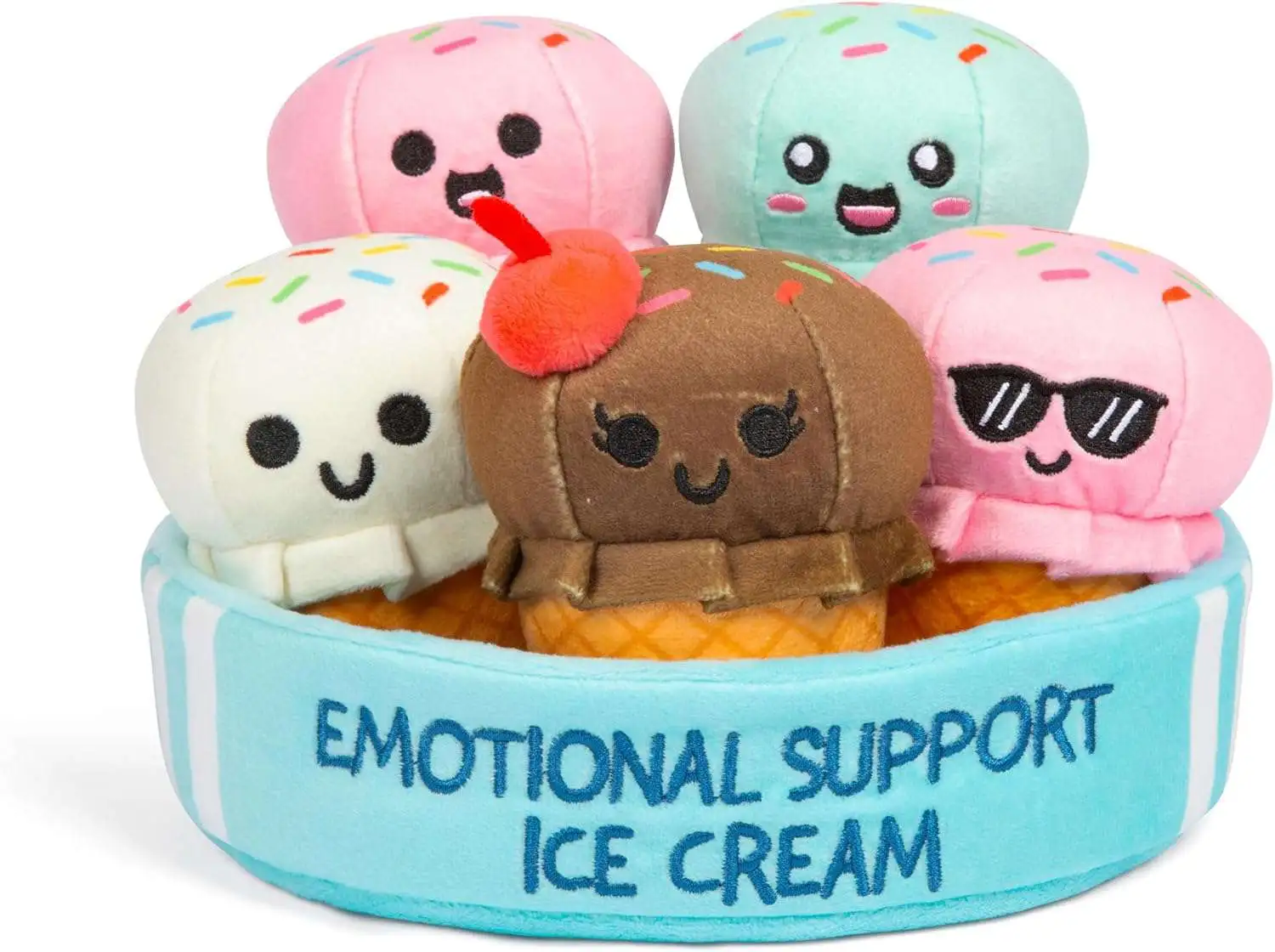 Emotional Support Ice Cream 8 Plush Set