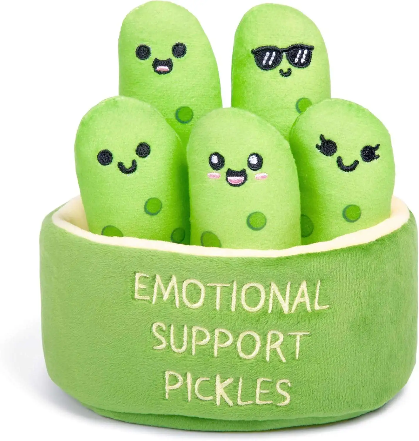 Emotional Support Pickles 8 Plush Set