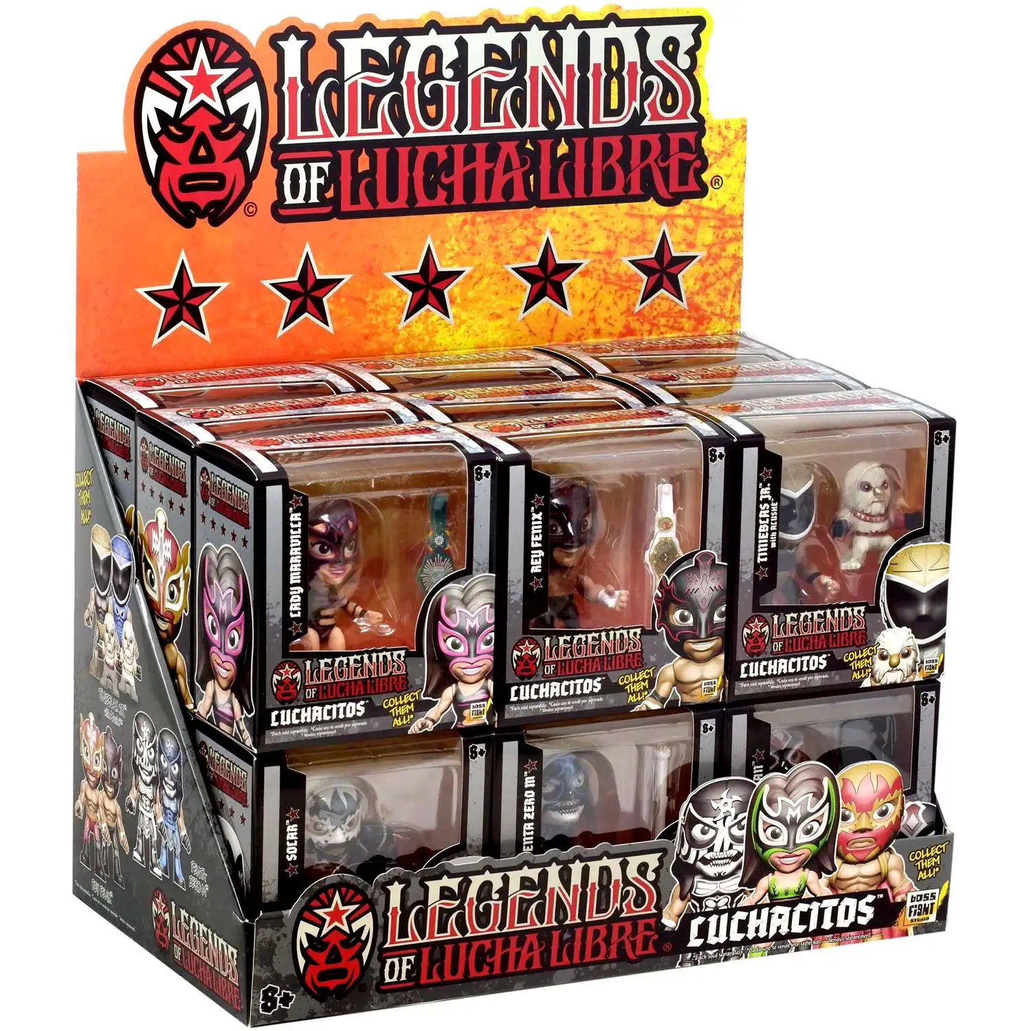 Legends of Lucha Libre Luchacitos Box of 18 Figures Boss Fight Studios ...