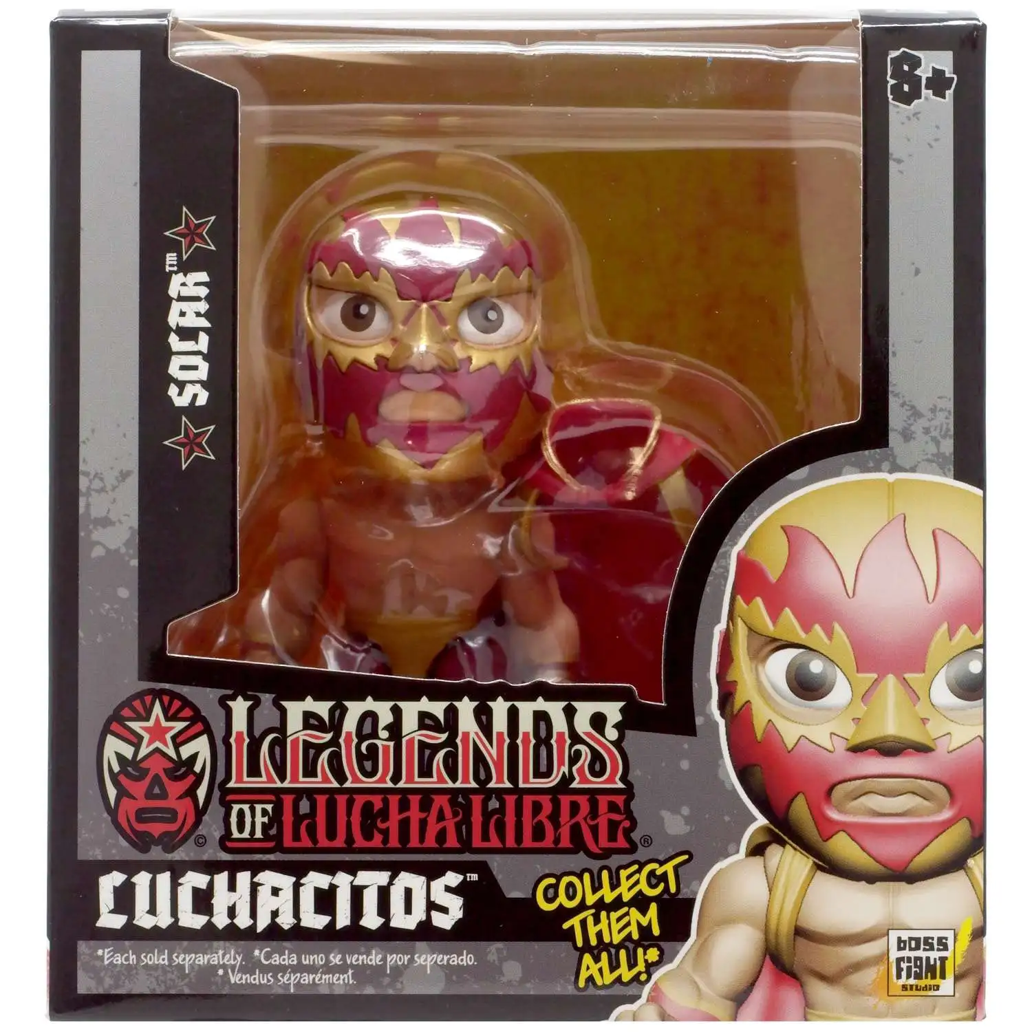Legends of Lucha Libre Luchacitos Solar Mini Action Figure Gold