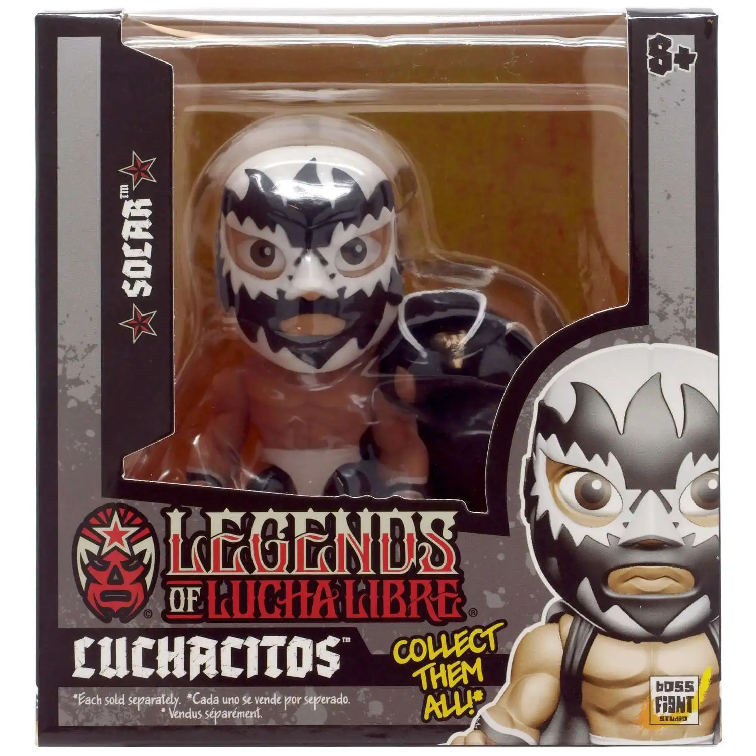 Legends of Lucha Libre Luchacitos Solar Mini Action Figure Silver