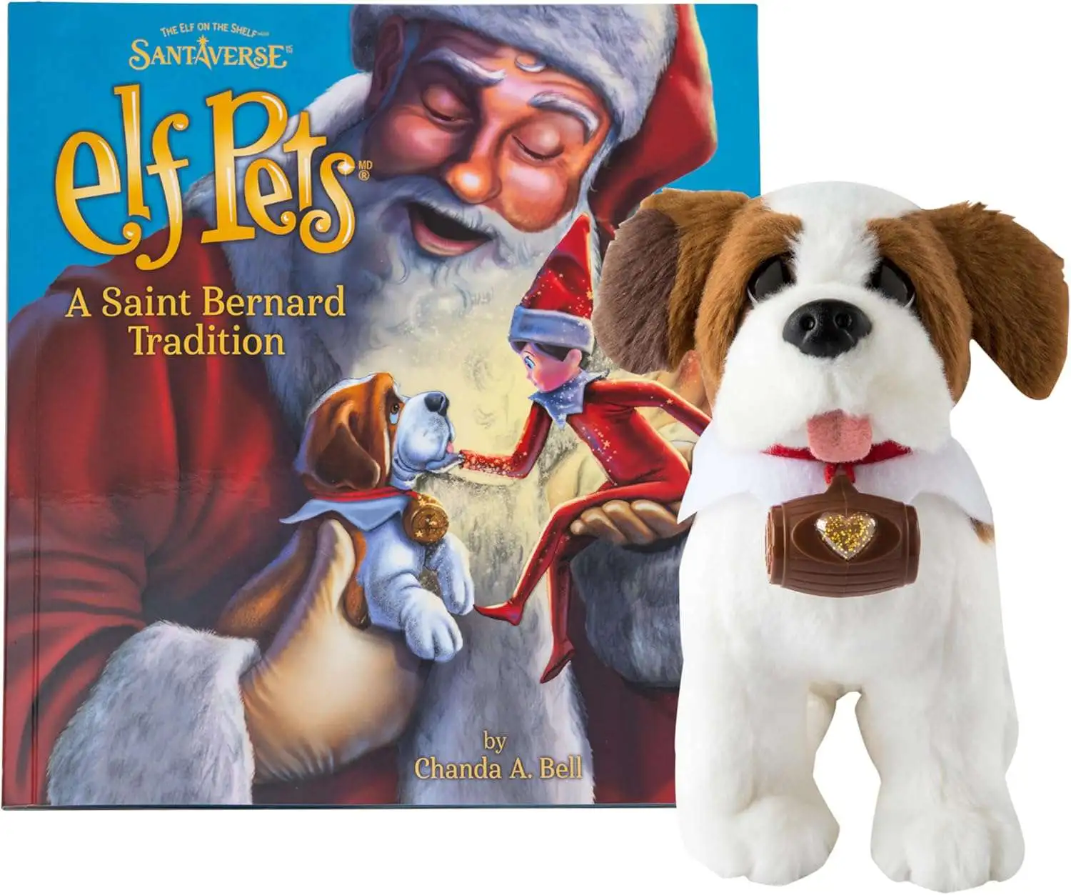 The Elf on the Shelf Santaverse Elf Pets A Saint Bernard Tradition Plush & Book