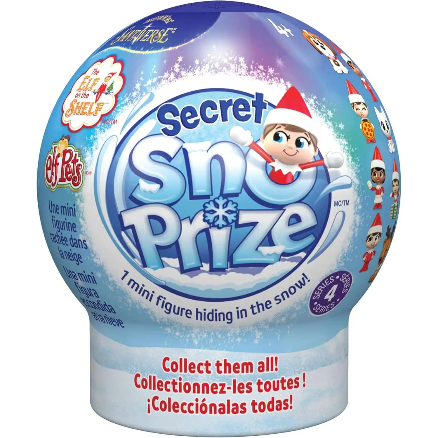 The Elf on the Shelf Santaverse Secret Sno Prize Series 4 Mystery Pack [1 RANDOM Mini Figure Hiding in the Snow]