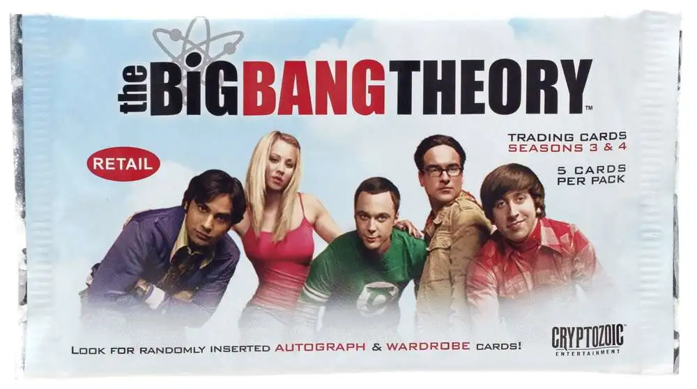 The Big Bang Theory Seasons 3 & 4 Trading Card Pack [5 Cards]