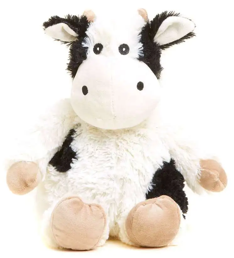 Warmies Black & White Cow 13-Inch Weighted Plush [Heatable & Coolable]
