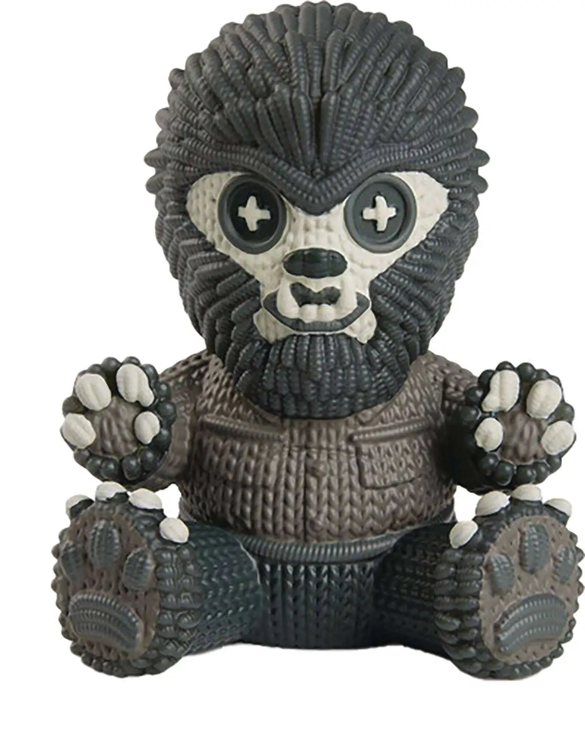 Universal Monsters Handmade by Robots Wolf Man 6-Inch Knit-Look Vinyl Figure [Black & White, Glow-in-the-Dark] (Pre-Order ships January)