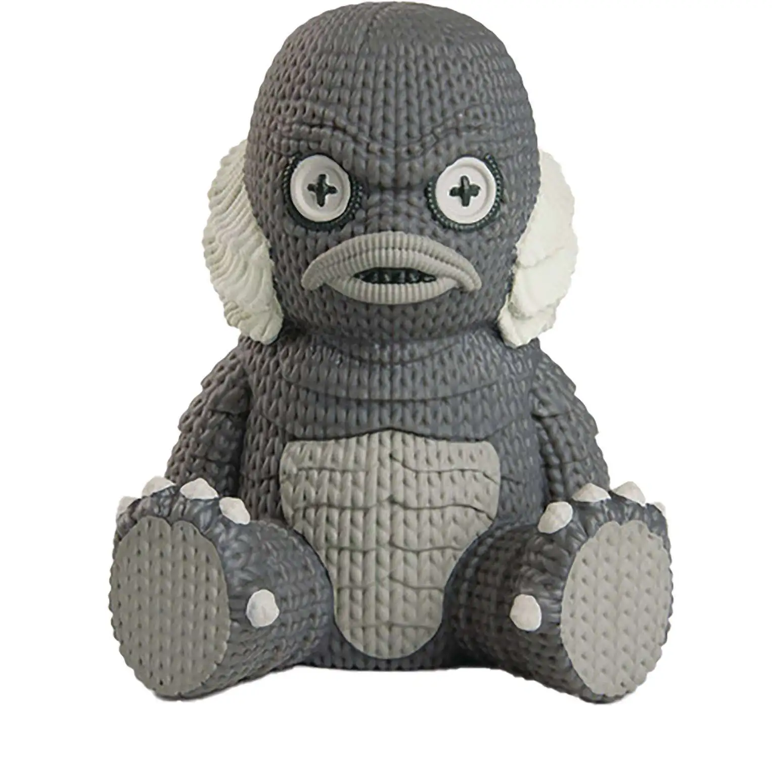 Universal Monsters Handmade by Robots Creature from the Black Lagoon 6-Inch Knit-Look Vinyl Figure [Black & White, Glow-in-the-Dark] (Pre-Order ships January)