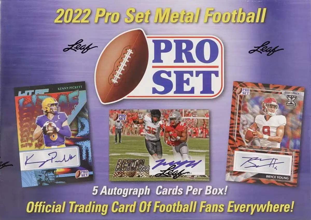 2022 Pro Set Metal Football Hobby Box