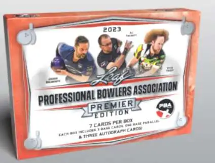 PBA Leaf 2023 Professional Bowlers Association Trading Card HOBBY Box [Premiere Edition, 7 Cards, 3 Autographs]