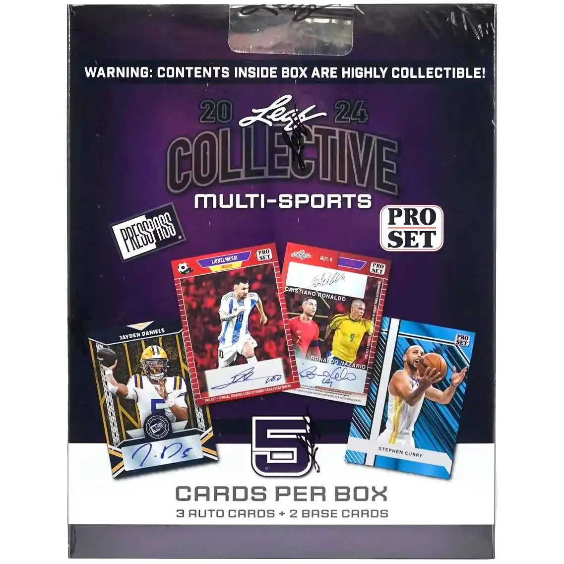 2024 Leaf Collective Multi-Sports Trading Card HOBBY Box [3 Autograph Cards per Box!]