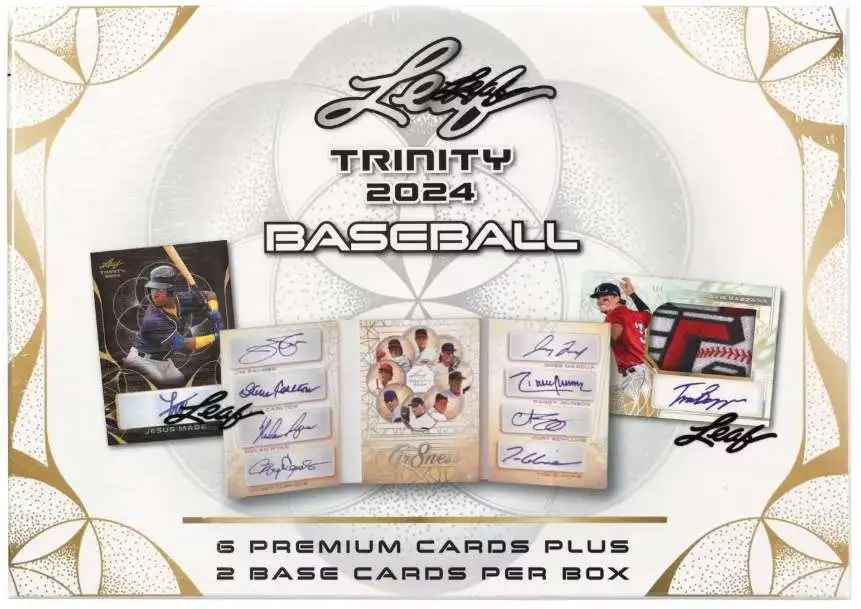 MLB Leaf 2024 Trinity Baseball Trading Card HOBBY Box [6 Autographs]