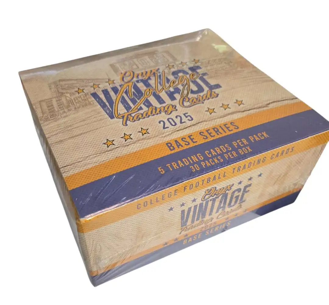 College Football Vintage 2025 Base Series Trading Card HOBBY Box