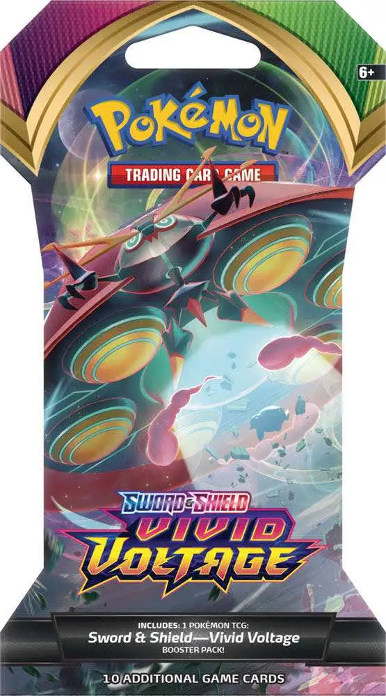 Pokemon Trading Card Game Sword & Shield Vivid Voltage SLEEVED Booster Pack  [10 Cards]