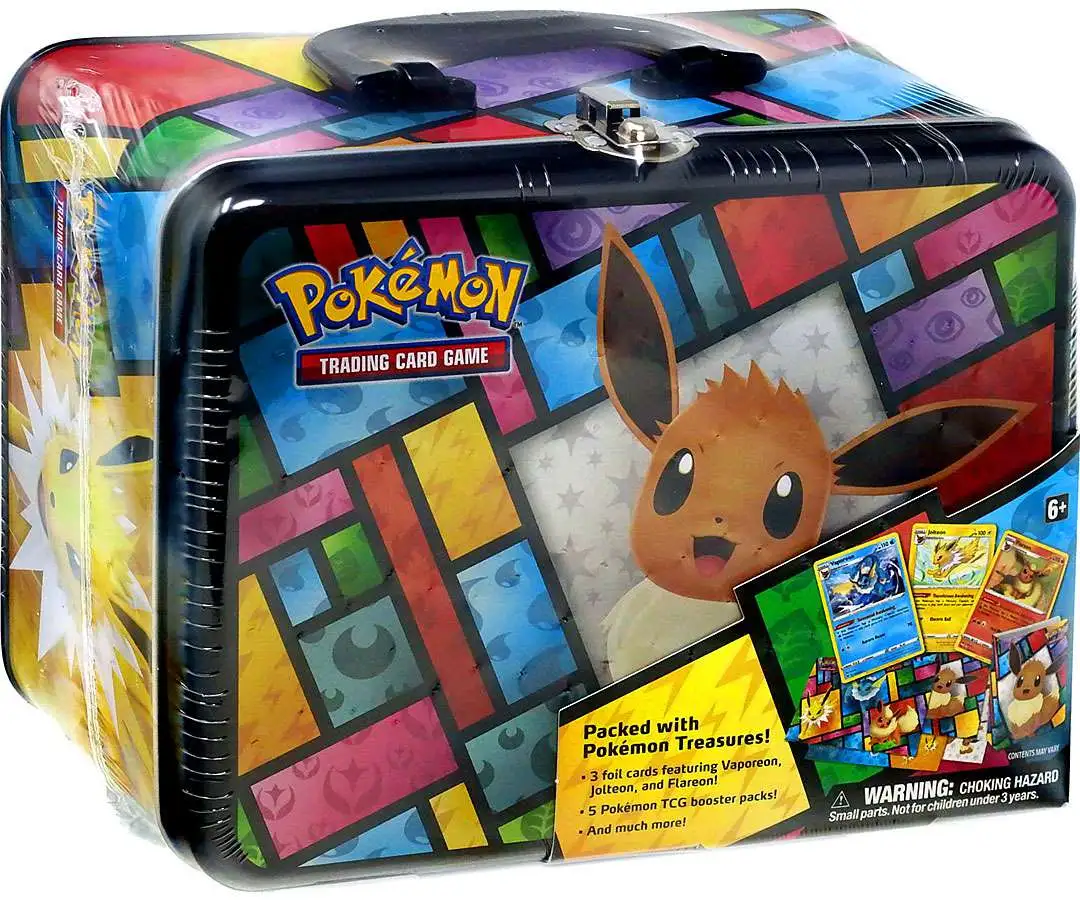 Pokemon TCG Collector's Chest Tin Lunchbox Fall 2020-5 Booster Packs 