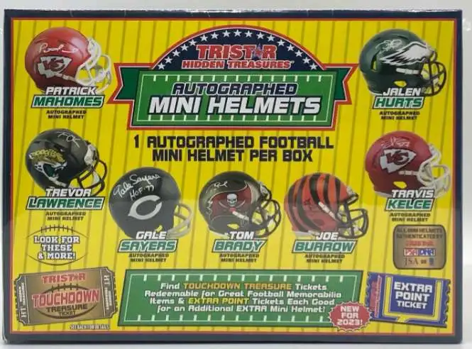NFL 2023 Tristar Hidden Treasures Platinum Edition Series 2 Autographed Mini Helmet [HOF, Rookies, Stars and More!]