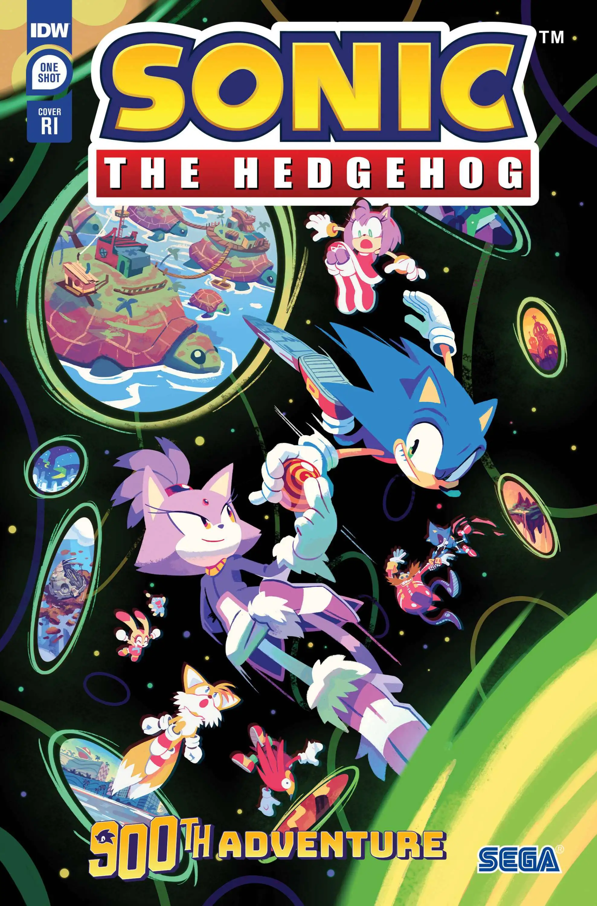 IDW Publishing Sonic The Hedgehog's 900th Adventure #1 Comic Book [1:10 Fourdraine Incentive]