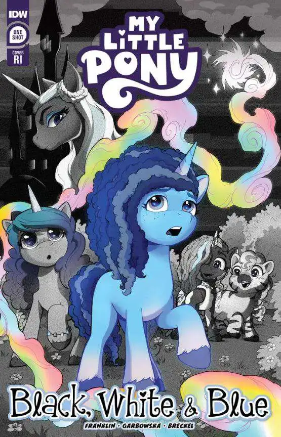 My Little Pony: Black, White & Blue #1D Comic Book