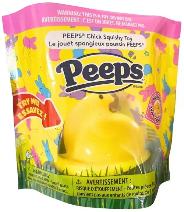 Peeps Yellow Chick Squeeze Toy