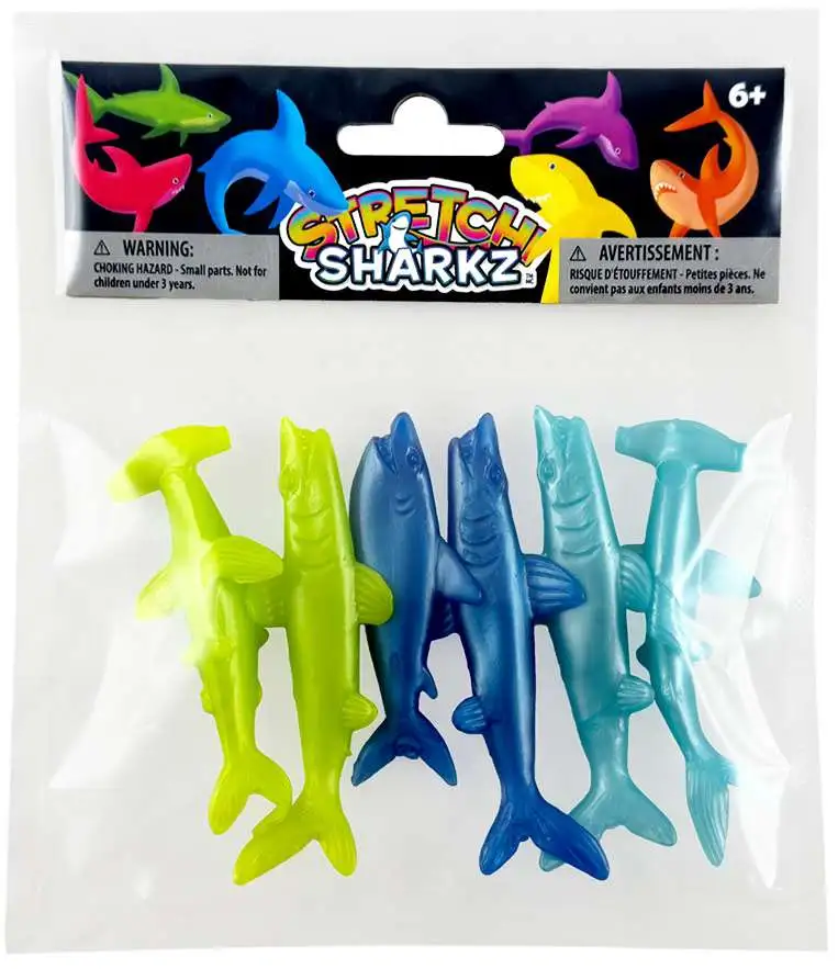 Stretchi Sharkz Stretchi Sharkz 6-Pack Incredible Group - ToyWiz