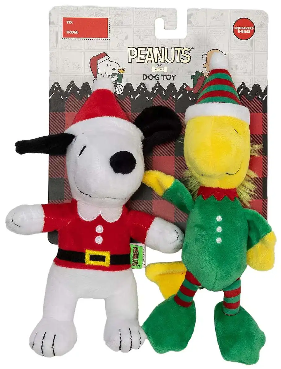 Peanuts Snoopy & Woodstock 9-Inch Dog Toy 2-Pack