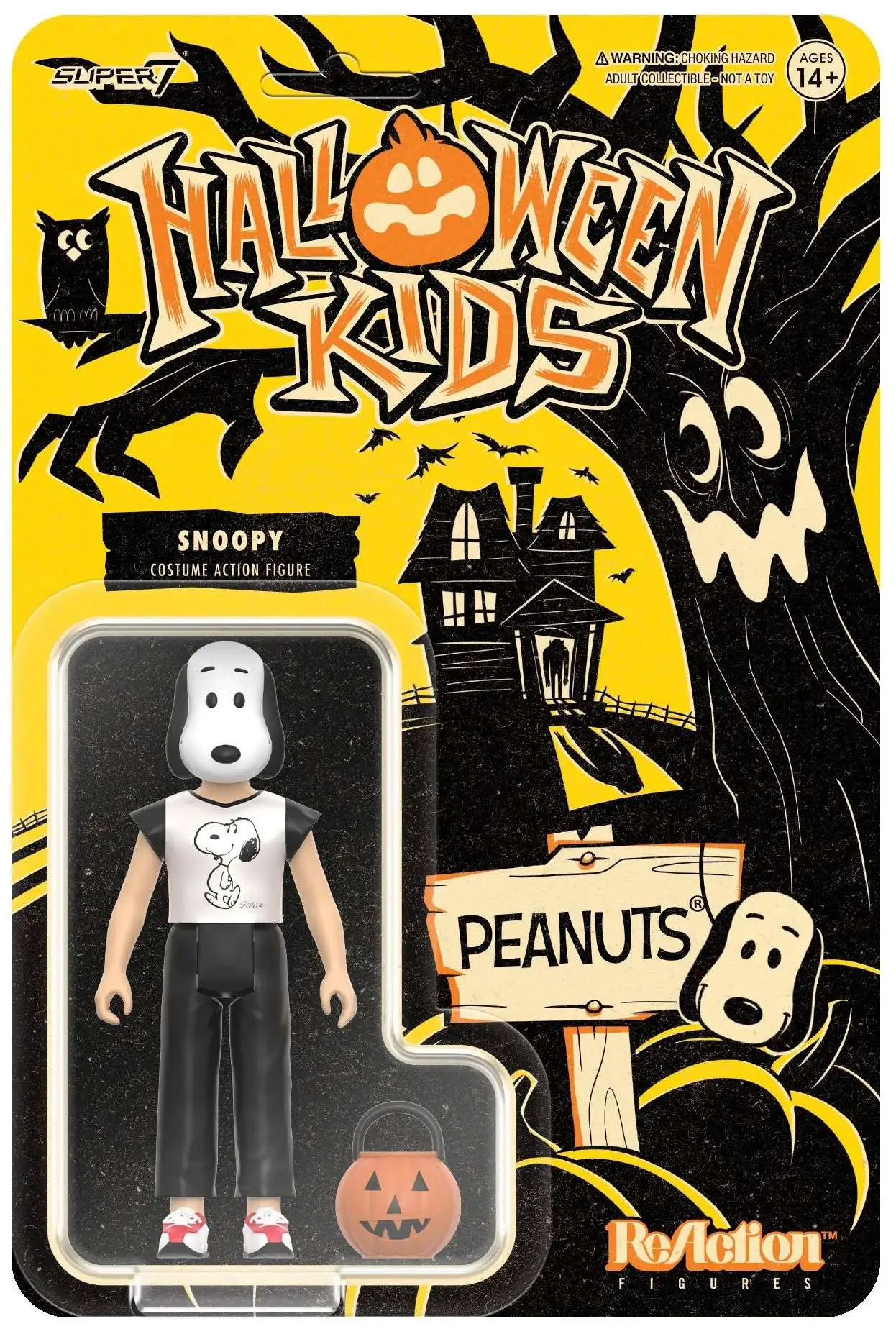 ReAction Peanuts Halloween Kids Snoopy 3.75 Action Figure Super7