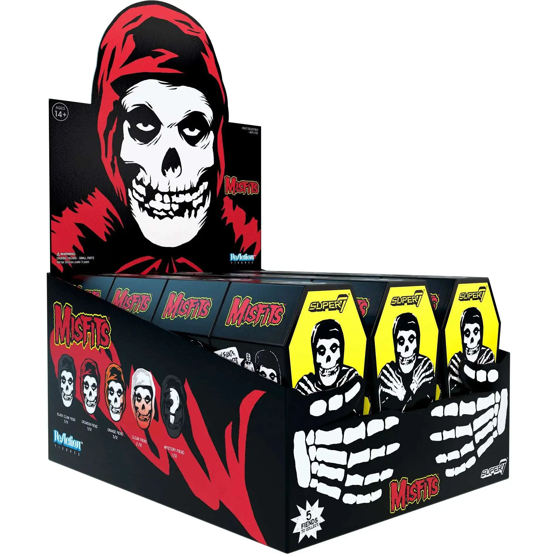 Misfits ReAction The Fiend 3.75 Mystery Box 12 Packs Super7 - ToyWiz