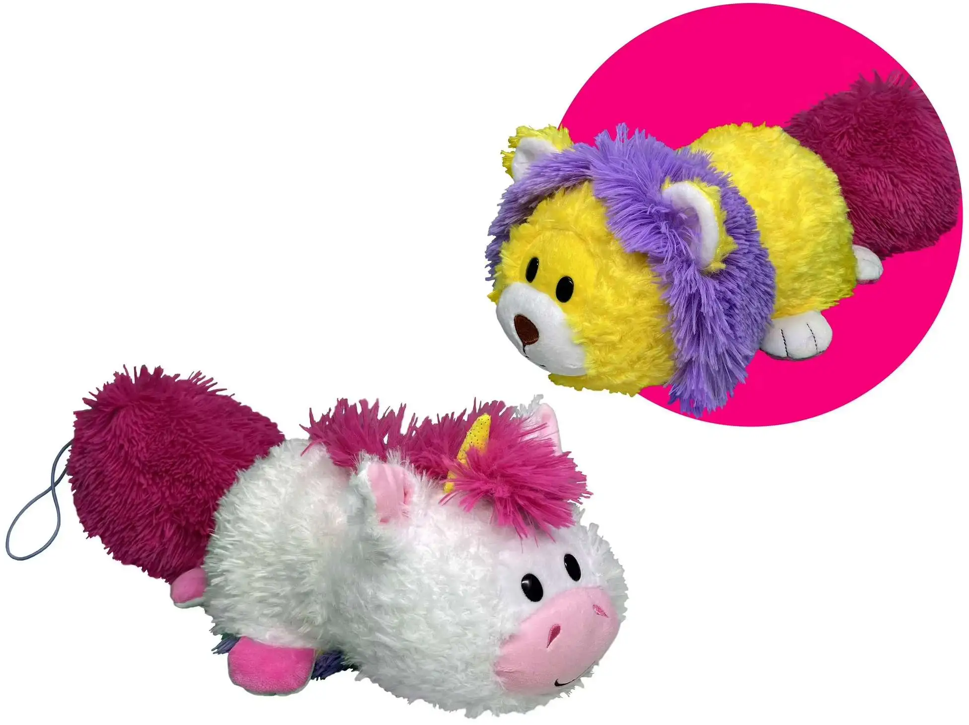 Flip a Zoo Magic Tails White Unicorn to Lion 11 Plush Jay at Play