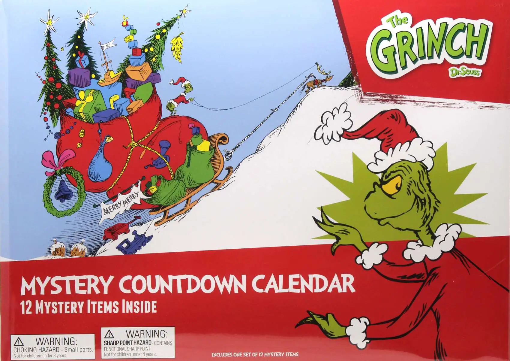 Dr. Seuss How the Grinch Stole Christmas 2025 Mystery Countdown Calendar [12 Surprises!]