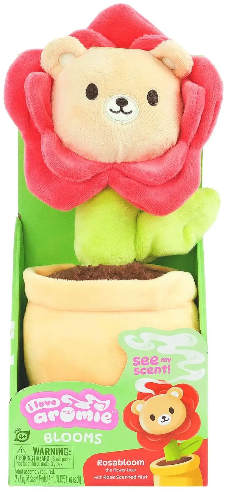 I Love Aromie Blooms Rosabloom the Flower Bear Plush Scent Diffuser [with Rose Scented Mist]