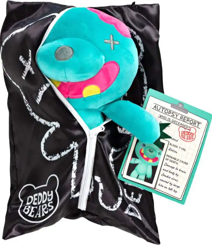 Deddy Bears Zippered Body Bag Zombear 12-Inch Plush