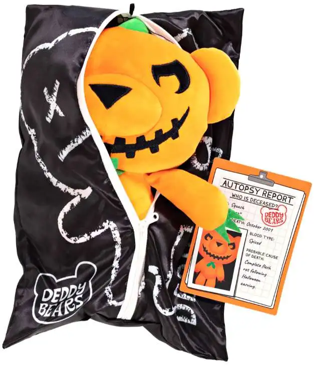 Deddy Bears Zippered Body Bag Series 1 Squash 12-Inch Plush