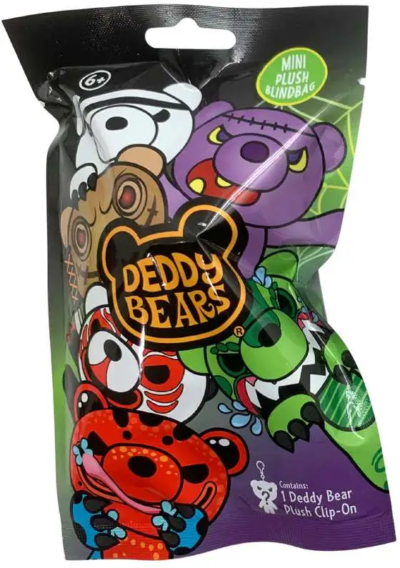 Deddy Bears Clip-On Plush Series 5 4.5-Inch Mystery Pack [1 RANDOM Mini Plush, Includes AR Gaming Card]