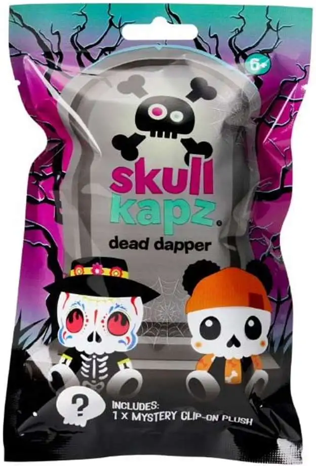 Skull Kapz Dead Dapper Clip-On Plush Mystery Pack